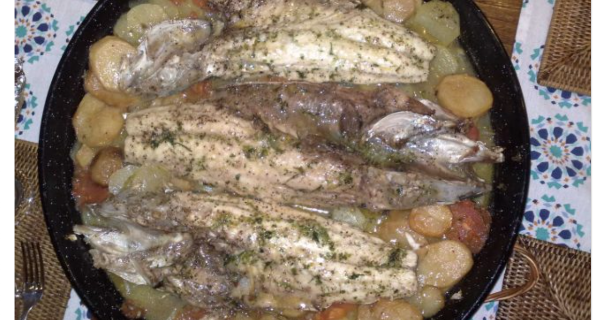 Guisado de sardinas con patatas.